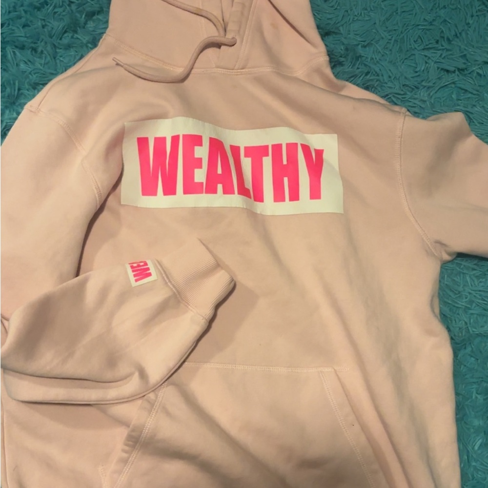 Unisex Pink Wealthy Hoodie